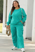 Patchwork Pullover And Wide Leg Cargo Pant Set