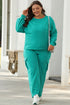 Patchwork Pullover And Wide Leg Cargo Pant Set