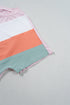 Patchwork Seamed Cotton Blend Short Sleeve Crewneck T Shirt