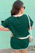Patchwork Skirt And T Shirt Plus Size Loungewear Set