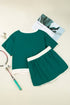 Patchwork Skirt And T Shirt Plus Size Loungewear Set