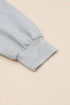 Patchwork Stitching Irregular Hem Long Sleeve Relaxed Top