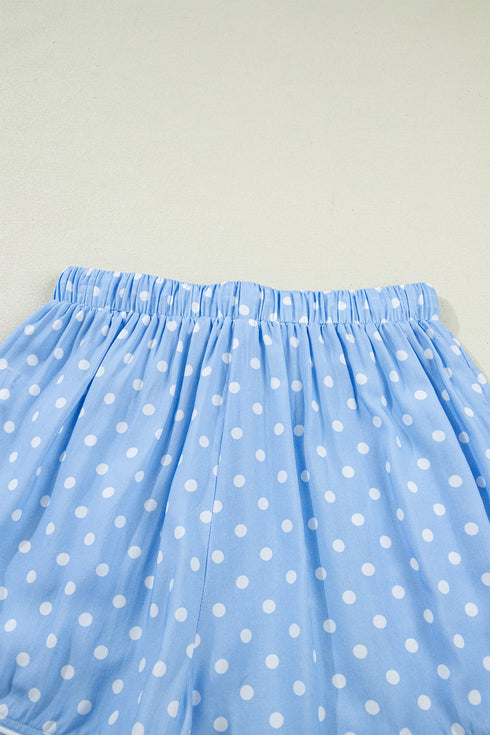 Patchwork Stripe Print Viscose Soft Short Pajama Set