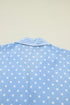 Patchwork Stripe Print Viscose Soft Short Pajama Set