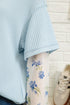 Patchwork Waffle Knit Layered Floral Lace Long Sleeve Top