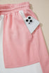 Patchwork Wide Leg Drawstring Two Piece Pant Set