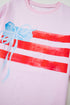 Patriotic Bow Graphic Print Crewneck Short Sleeve Tee
