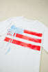 Patriotic Bow Graphic Print Crewneck Short Sleeve Tee