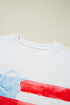 Patriotic Bow Graphic Print Crewneck Short Sleeve Tee