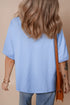 Patriotic Bow Graphic Print Soft Cotton Blend Tee