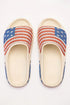 Patriotic Rhinestone Star Pattern Thick Sole Slide Slippers