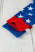 Patriotic Star And Stripe Patterned Knitted Socks