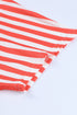 Patriotic Star And Stripe Print Short Sleeve Tee