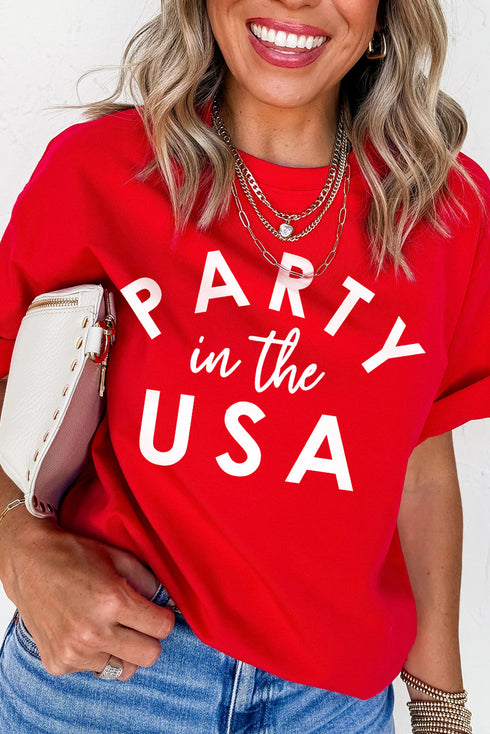 Patriotic Summer Celebration Party In The USA Graphic T-Shirt