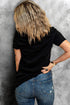 Patriotic Western Cowgirl Boots Graphic Short Sleeve Tee