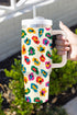Patterned Large Capacity Alloy Travel Cup Tumbler