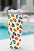 Patterned Large Capacity Alloy Travel Cup Tumbler