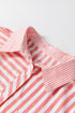Patterned Mixed Stripe Long Sleeve Button Down Shirt