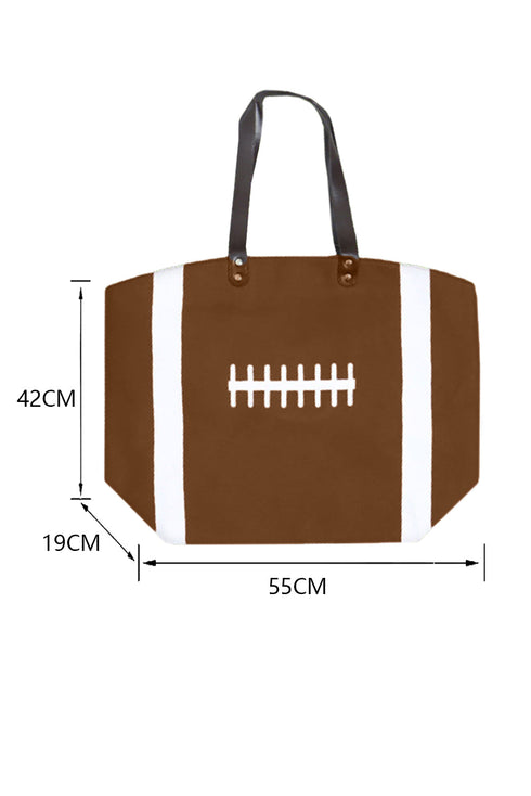 Patterned Rayon Canvas Large Open Top Tote Bag