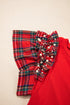 Pearl Accent Ruffled Sleeve Ribbed Knit Top