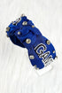 Pearl And Rhinestone Embellished Knotted Fabric Headband