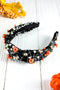 Pearl And Rhinestone Spiderweb Knotted Fabric Headband