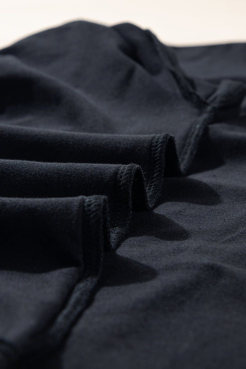 Pearl Beaded Drop Shoulder Crewneck T Shirt