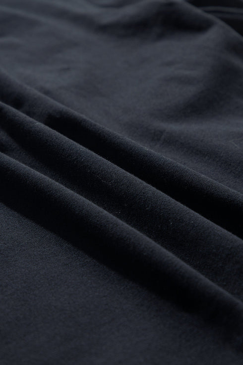 Pearl Beaded Drop Shoulder Crewneck T Shirt