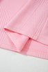 Pearl Beaded Ruffle Sleeve Textured Wide Leg Pant Sets