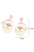 Pearl Embellished Acrylic Novelty Character Drop Earrings