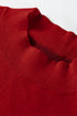 Pearl Embellished Bow Applique Mock Neck Sweater