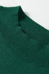 Pearl Embellished Bow Applique Mock Neck Sweater
