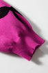 Pearl Embellished Bow Applique Mock Neck Sweater