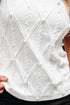 Pearl Embellished Diamond Cable Knit Sleeveless Sweater