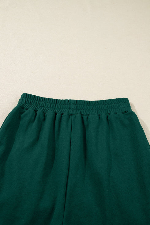 Pearl Embellished Drop Shoulder Pullover Mini Skirt Two Piece Dress