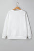 Pearl Embellished Mixed Plaid Tree Graphic Pullover Sweatshirt