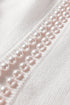 Pearl Embellished Open Front Long Sleeve Knit Cardigan