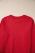 Pearl Embellished Script Graphic Crew Neck Sweatshirt