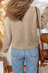 Pearl Embellished Textured Knit Button Front Cardigan
