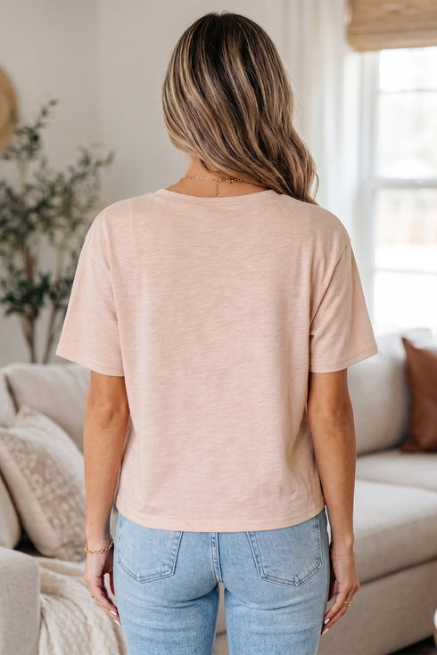 Pearled Decor Lace Horseshoe Graphic Western T Shirt