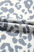 Petal Sleeve Lace Trim Animal Pattern Shirt