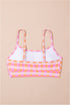 Pink 3pcs Gingham High Waist Bikini & Sarong
