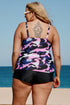 Pink Camo Swim Tank And Shorts Plus Size Tankini Set