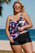 Pink Camo Swim Tank And Shorts Plus Size Tankini Set