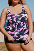 Pink Camo Swim Tank And Shorts Plus Size Tankini Set