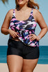 Pink Camo Swim Tank And Shorts Plus Size Tankini Set