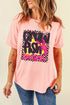 Pink Crawfish Season Graphic Casual Tee