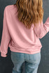 Pink Floral Bow Rabbit Easter Fashion Pullover Sweatshirt
