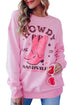 Pink Howdy Nashville Vintage Western Graphic Sweatshirt