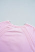 Pink Hugs and Kisses Pop Up Embroidered Raglan Sleeve Sweatshirt